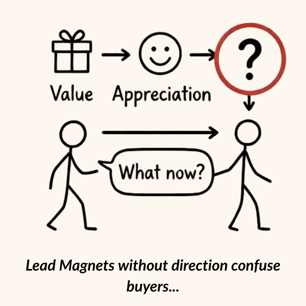 Lead Magnets that Confuse direction Visual