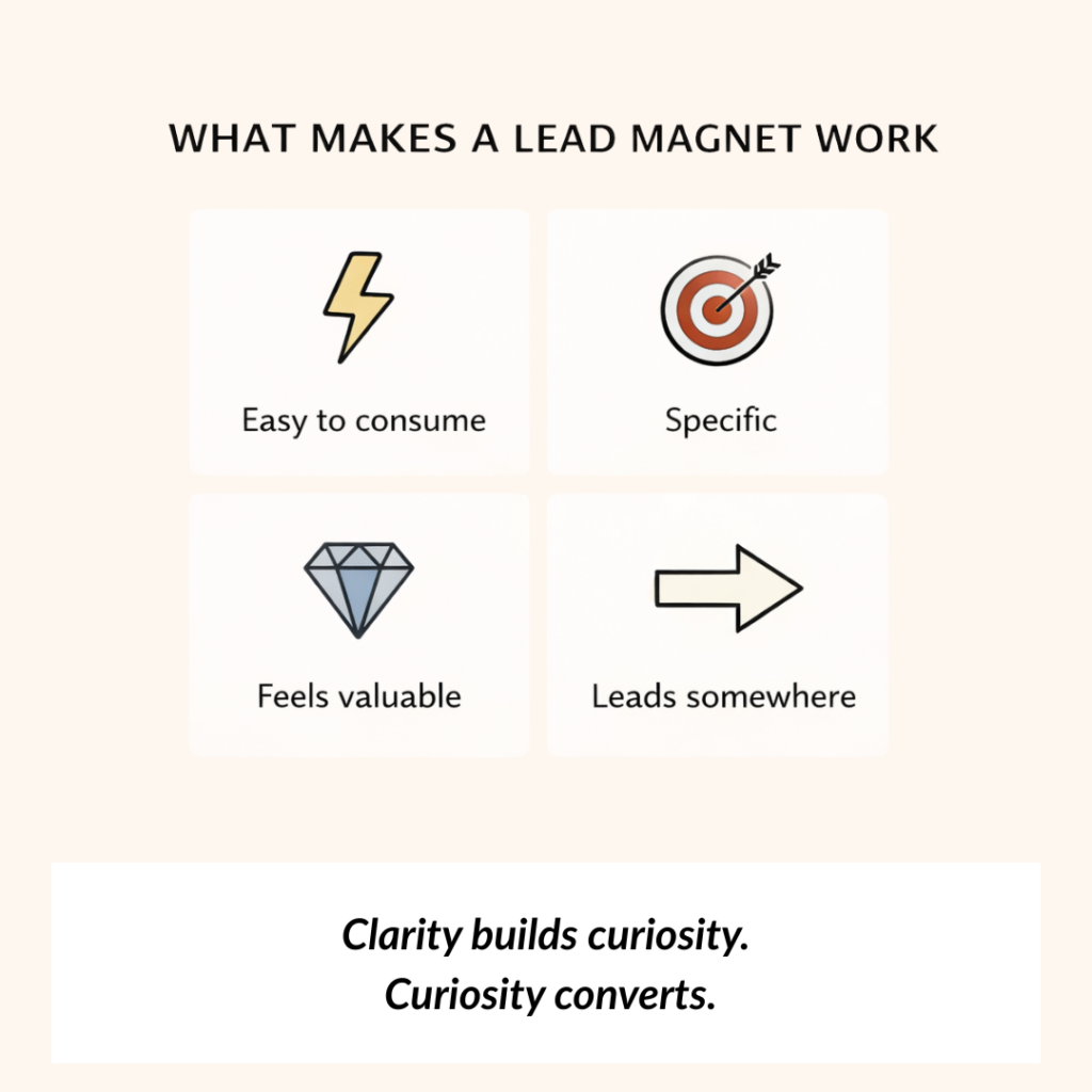 What Makes a lead magnet work visual